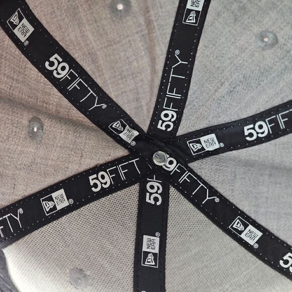 New Era Houston Rockets Hat Low Crown Grey Red Fitted 7 1/4 NBA Cap 59Fifty - Picture 11 of 13